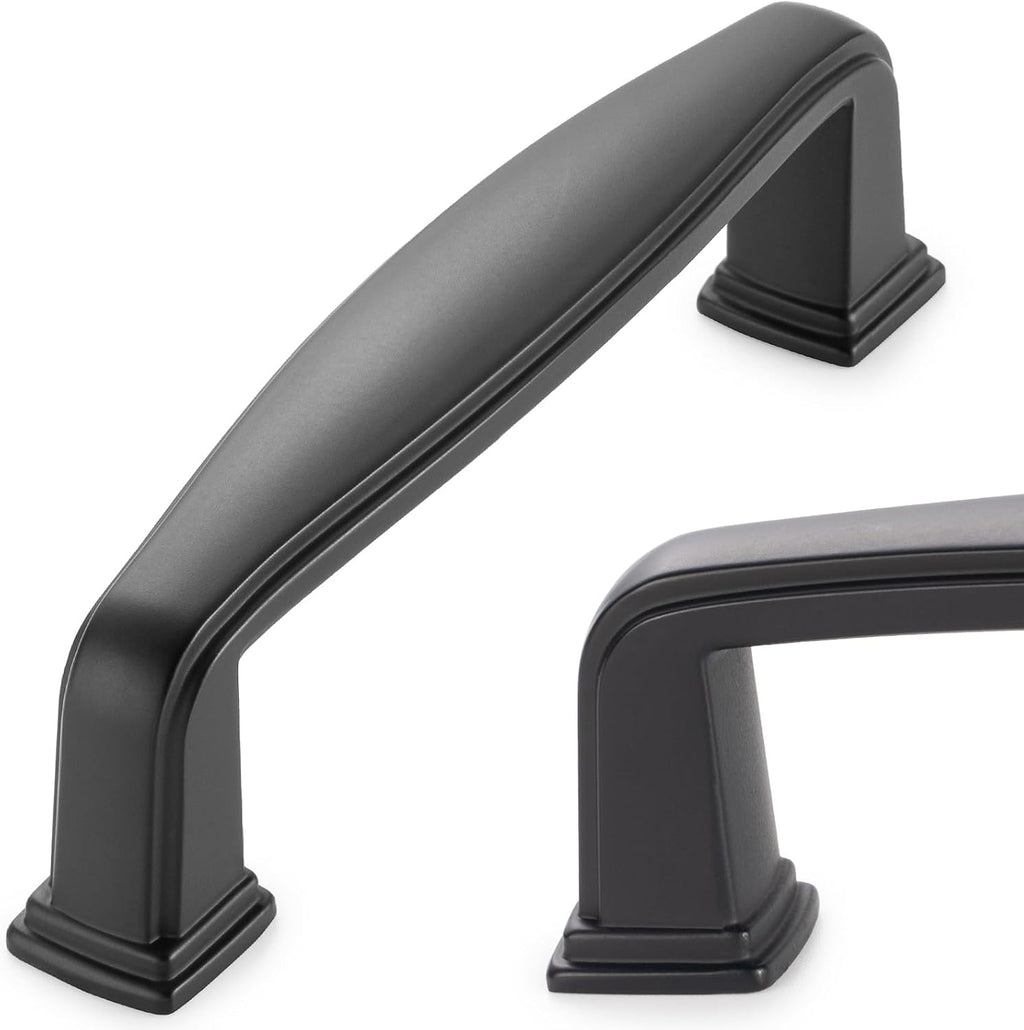 10 Pack 3 Inch Black Kitchen Cabinet Pulls Matte Black Cabinet Handles Black Cabinet Hardware for Kitchen Cabinets 1817 Drawer Dresser Cupboard Bedroom