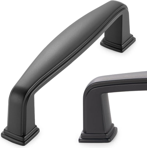 10 Pack 3 Inch Black Kitchen Cabinet Pulls Matte Black Cabinet Handles Black Cabinet Hardware for Kitchen Cabinets 1817 Drawer Dresser Cupboard Bedroom
